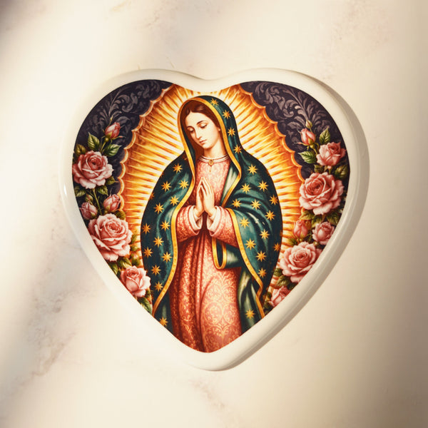 Placa de Porcelana Corazón