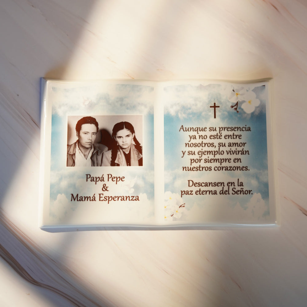 Placa de Porcelana Libro